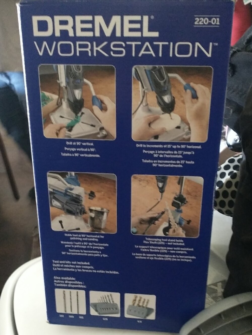Dremel Workstation Drill Press Stand - Blue/Black - Picture 2 of 3